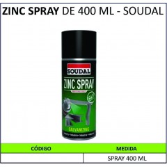 ZINC SPRAY DE 400 ML - SOUDAL