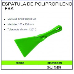 ESPATULA DE POLIPROPILENO...
