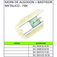 MOPA DE ALGODON + BASTIDOR...