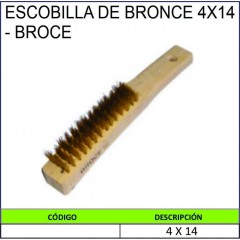 ESCOBILLA DE BRONCE 4X14 -...