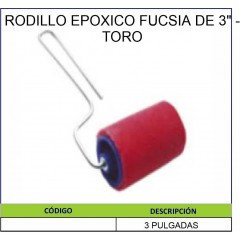 RODILLO EPOXICO FUCSIA 3" -...