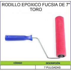 RODILLO EPOXICO FUCSIA 7" -...