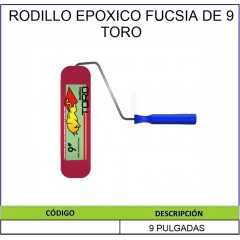RODILLO EPOXICO FUCSIA 9" -...