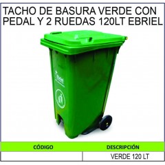 TACHO DE BASURA CON PEDAL Y...