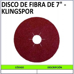 DISCO DE FIBRA DE 7" -...