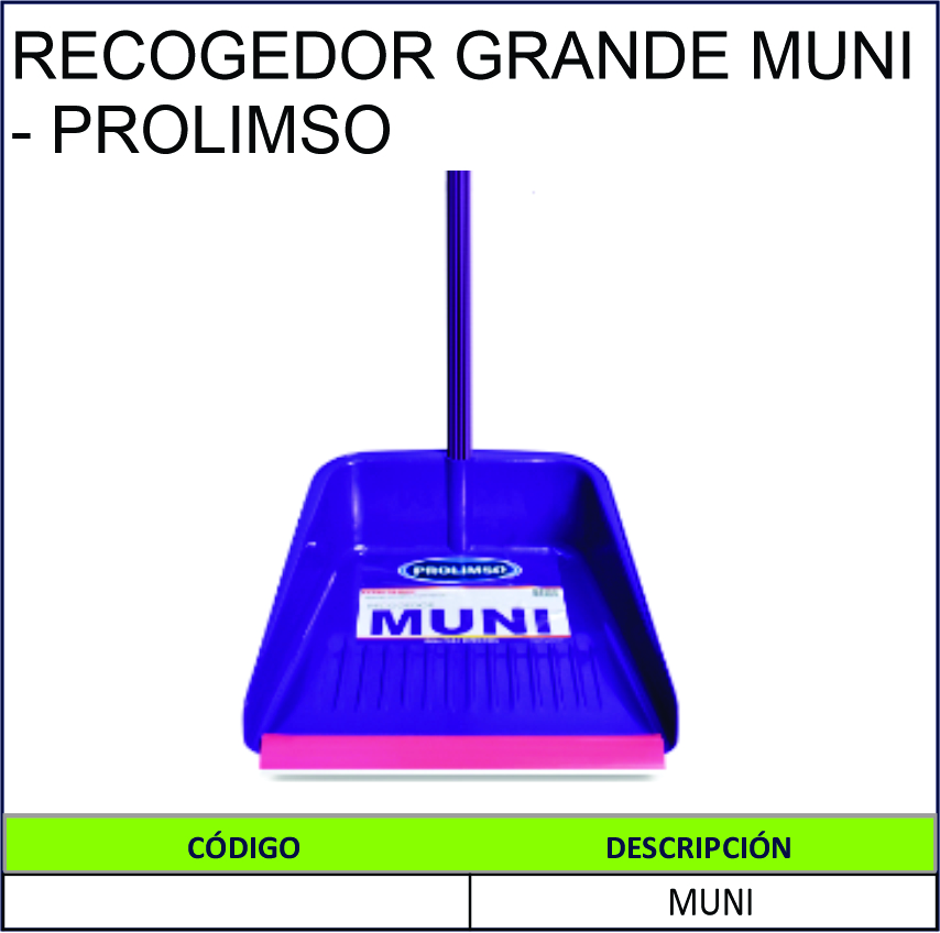 RECOGEDOR GRANDE MUNI – PROLIMSO – Ferlimp Industrial S.A.C.