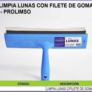 LIMPIA LUNAS CON FILETE DE GOMA - PROLIMSO