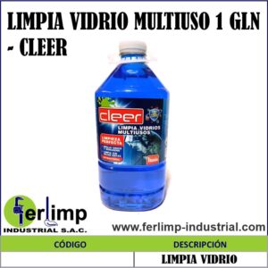 LIMPIA VIDRIO MULTIUSO 1 GLN - CLEER