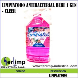 LIMPIATODO ANTIBACTERIAL BEBE 1 GLN - CLEER