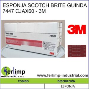 ESPONJA SCOTCH BRITE GUINDA 7447 CJAX60 - 3M